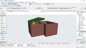 Построение скатной крыши в ArchiCAD
