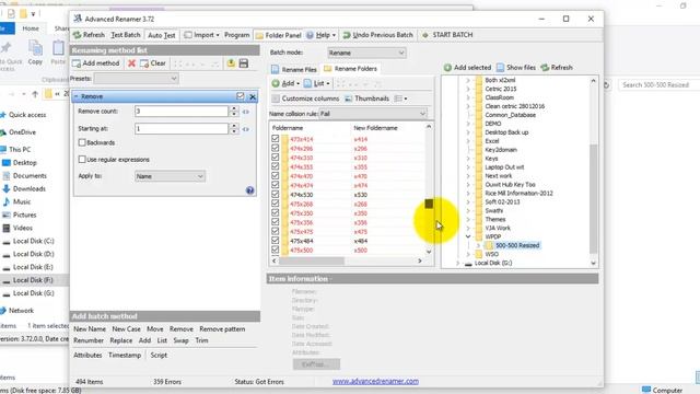 Rename Multiple Folders BATCH RENAME FOLDERS Remove first characters from folder Names смотреть онлайн