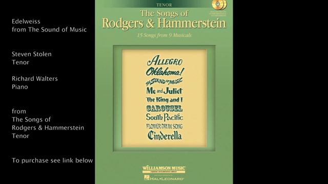 Edelweiss from "The Sound of Music" (Tenor) by Richard Rodgers and Oscar Hammerstein II смотреть онлайн