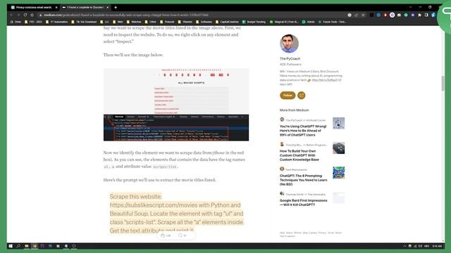How to Scrape Email Addresses With ChatGPT смотреть онлайн