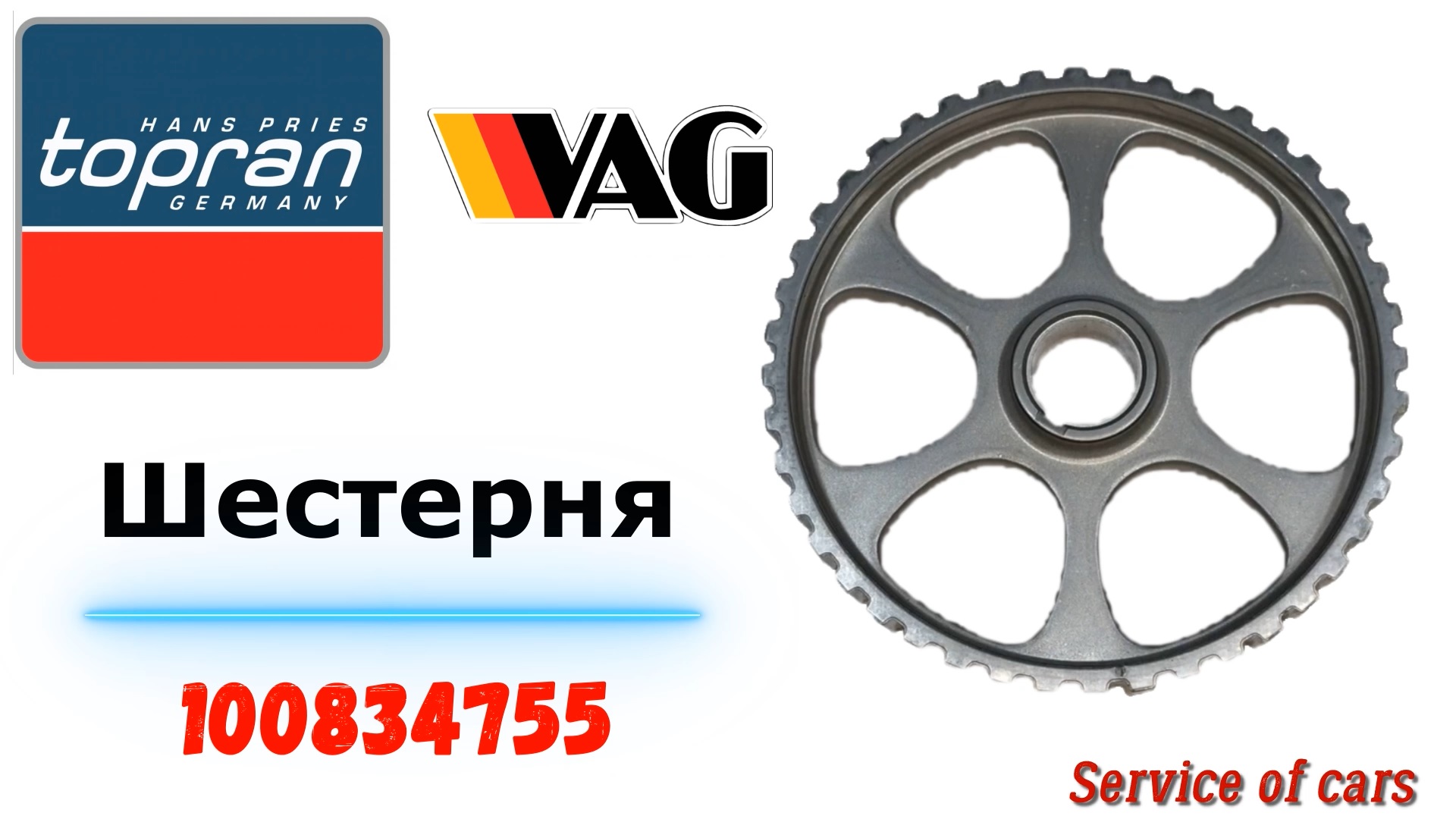 Шестерня распредвала   100834755 TOPRAN