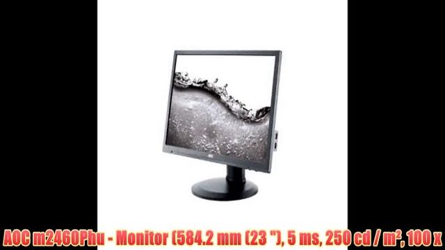 AOC m2460Phu - Monitor (584.2 mm (23 ) 5 ms 250 cd / m² 100 x 100 mm -5 - 15 ° 130 mm) Negro смотреть онлайн