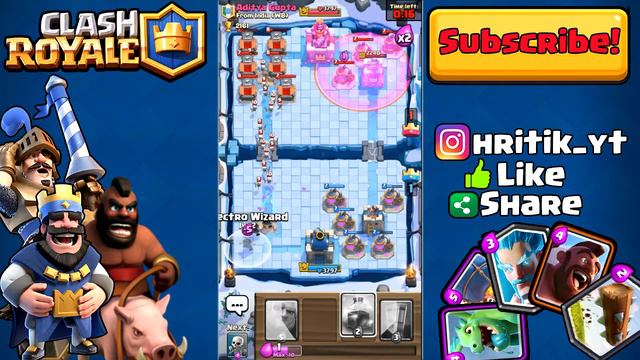 105 ELECTRO WIZARDS WOW | Clash Royale | Mass Electro Wizards Gameplay 2017 смотреть онлайн