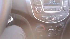 Видео: Как включить обогрев заднего стекла в Hyundai Solaris?