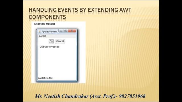 Handling Events By Extending AWT Components | Core Java API Package | By Mr. Neetish Chandrakar смотреть онлайн