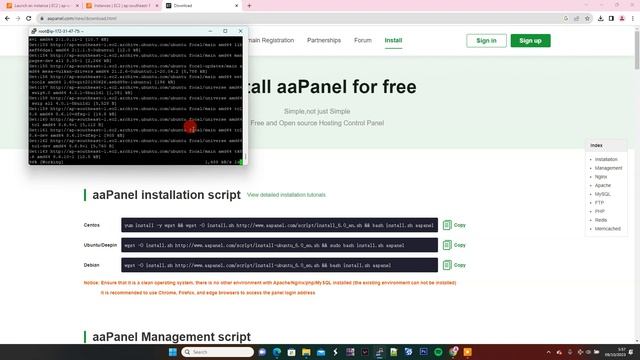 How to install aaPanel || AWS EC2 смотреть онлайн