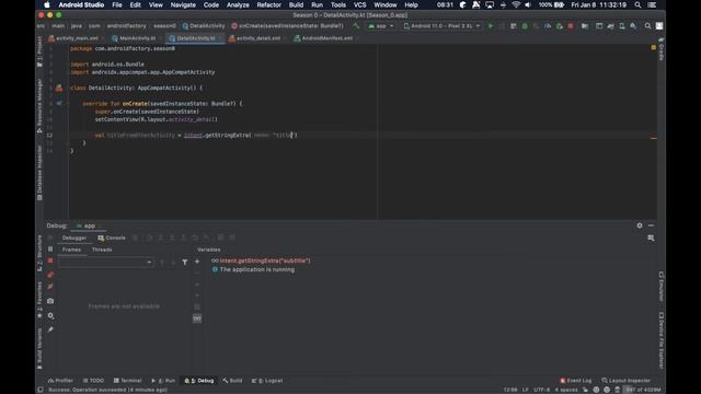 S1 E7: Passing data between screens смотреть онлайн