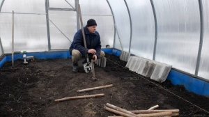 Грядки в теплицу из шифера.