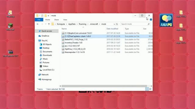 TreeCapitator 1.12.2 - Jak Zainstalować Mody - PL Instalacja Moda Do Minecraft 1.12.2
