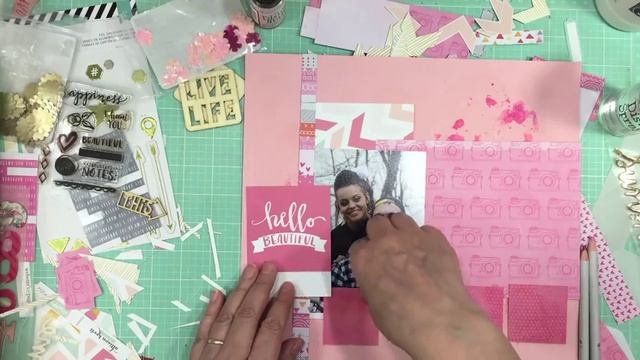 Scrapbooking Process 441: April Hip Kit (2015- 74/180) смотреть онлайн