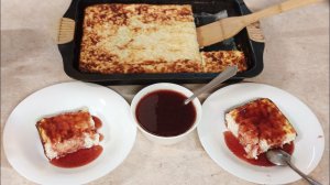 ТВОРОЖНО -РИСОВАЯ ЗАПЕКАНКА, как в детском саду .