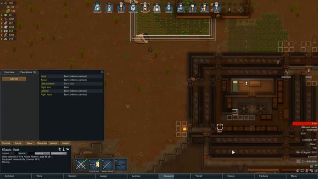 RimWorld - Klaus Is On Fire! Drop And Roll! - Ep 53 - Beta 18 смотреть онлайн