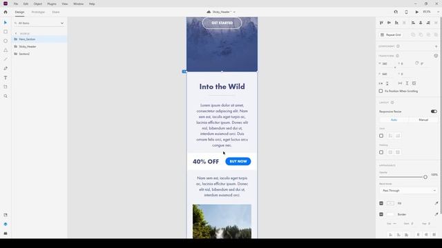 Adobe Xd Tutorial - Fixed header & sticky elements AFTER scrolling смотреть онлайн
