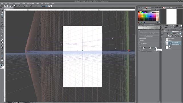How to use the PERSPECTIVE RULER/GRID in CLIP STUDIO PAINT (EX/PRO) смотреть онлайн