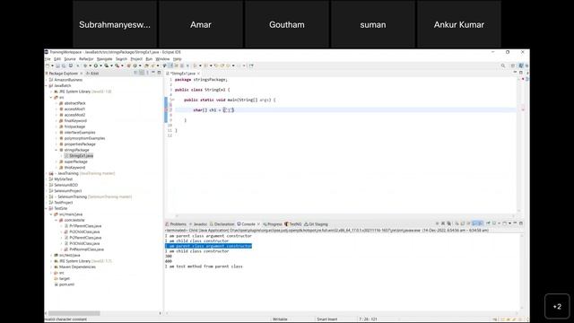 Selenium with Java Training - Class 8 - Java this keyword, super keyword and Strings смотреть онлайн