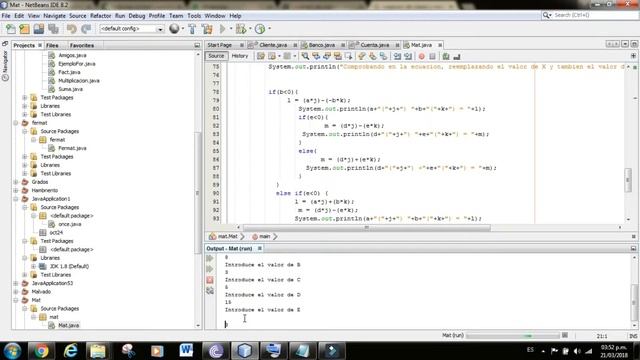 Ecuaciones en java смотреть онлайн