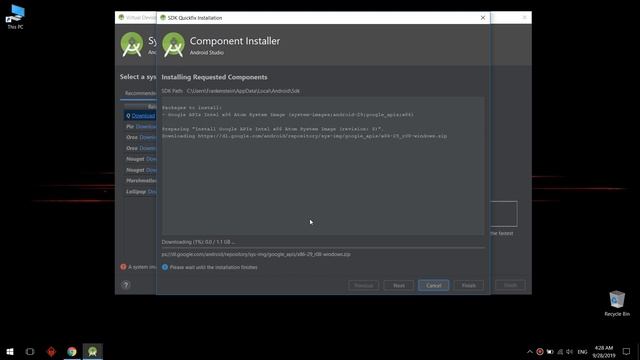 How to Download & Install Android Studio 2019 + Configure Emulator + Run Your First App смотреть онлайн