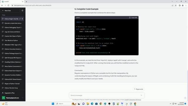 Python RegExp Modify text files смотреть онлайн