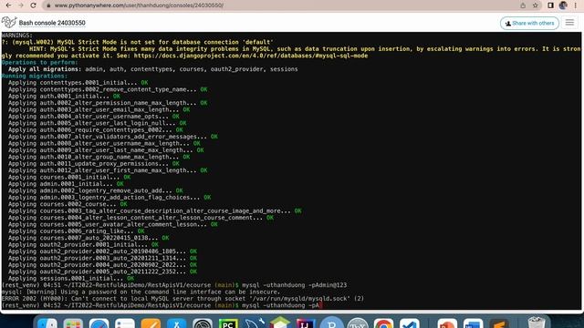 Triển khai project Django Rest Framework (DRF) lên PythonAnywhere смотреть онлайн