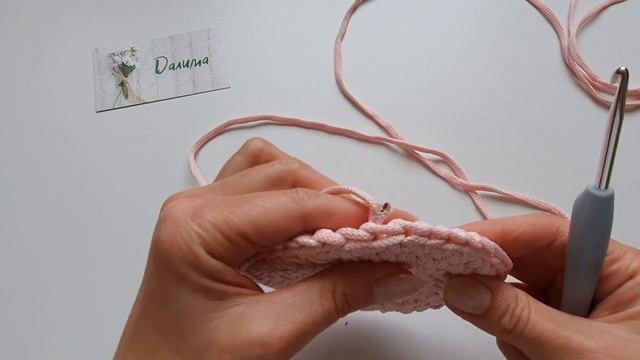 Вязаная корзинка из полиэфирного шнура смотреть онлайн