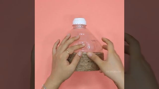 Plastic Bottle Reuse into Plant Pots & Storage Item | Jute Craft Ideas смотреть онлайн