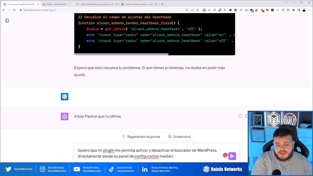 Crear un plugin simple para WordPress con ChatGPT sin ser programador #wordpress #chatgpt #ai смотреть онлайн