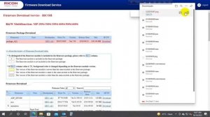 RICOH Firmware download, version check and Update, complete procedure.