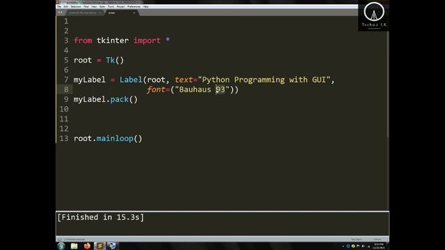 Python GUI Lesson 4 | Techසර LK смотреть онлайн