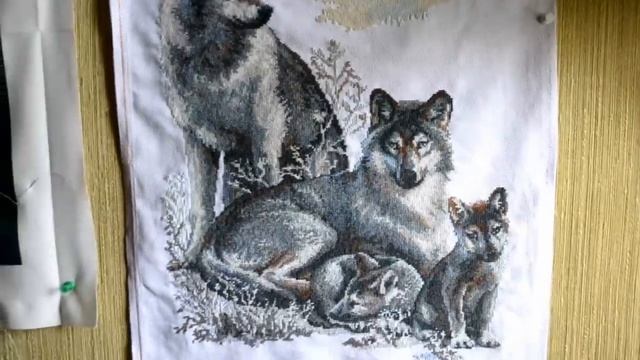 СП"Вышивальные приметы" Волчье семейство. Работа завершена!!!! смотреть онлайн