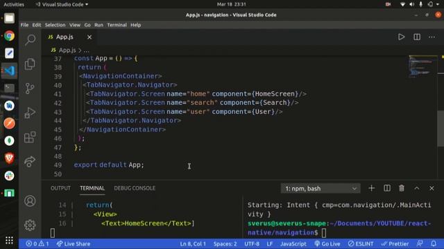 React Native Navigation #2 (BottomTabNavigator) смотреть онлайн