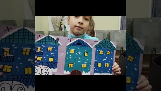 УРОКИ РИСОВАНИЯ ??️❄️"СНЕГ НА ГОРОД ТИХО ПАДАЛ..."❄️?️? смотреть онлайн
