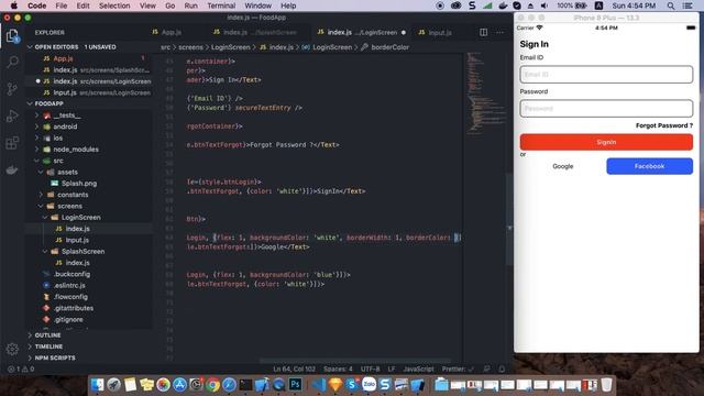#1 Code Challenge Food App with React Native : Setup project and create UI Splash, Login Screen смотреть онлайн