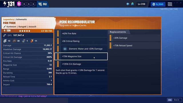 The BEST PERKS for the Pain Train in Fortnite Save the World смотреть онлайн