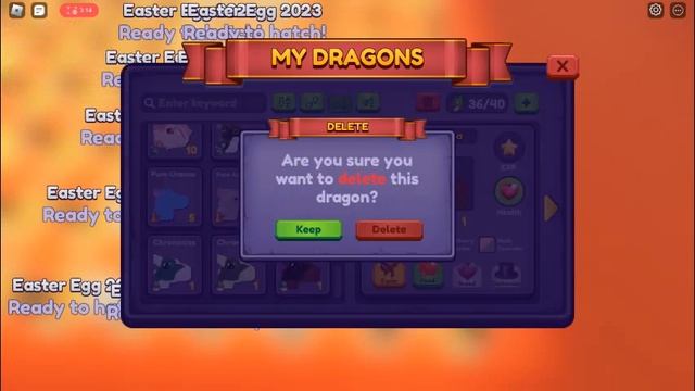 Hatching 50 Easter 2023 Eggs Dragon Adventures - Roblox смотреть онлайн
