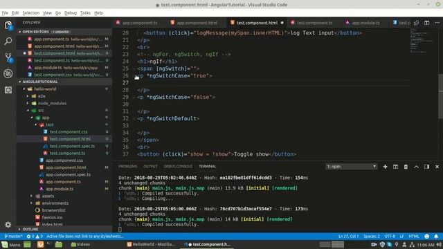 Angular 6 Bangla- 8 ngIF, ngSwitch and ngFor смотреть онлайн