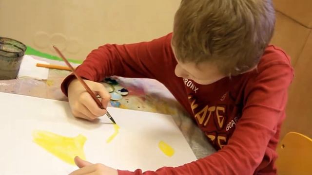 Занятие ИЗО в частном детском центре "ЕГОЗА" на Эстонской 27 смотреть онлайн