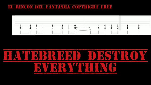 HATEBREED DESTROY EVERYTHING (TABS). смотреть онлайн