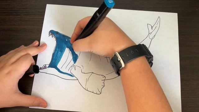 How to draw a Bloop #dinosaur #drawing #bloop #monster #ocean смотреть онлайн