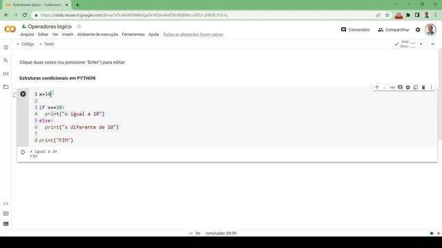 "ESTRUTURAS CONDICIONAIS em Python: if, if-else e if-elif-else" смотреть онлайн