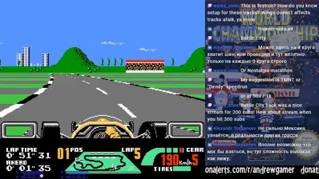 Nigel Mansell's World Championship Challenge (NES) - Live-stream, Part 1/3