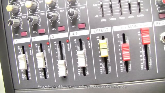 Mezclador De Audio De 4 Canales Distribuido Por CABLEMATIC ®