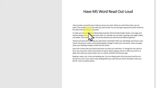 3 Ways to Have MS Word Read Aloud смотреть онлайн