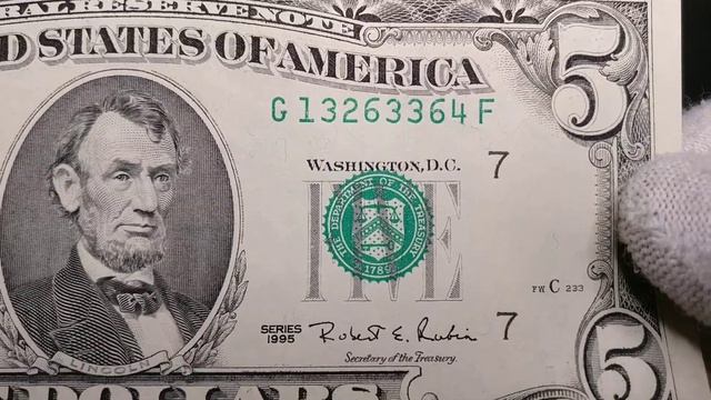 #5 Распаковка посылки с банкнотами с аукциона. 1995 США / Banknotes Of USA. #BanknoTime #распаковка