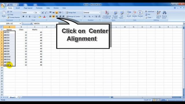 How To Center-Align Text In MS-Excel | Tips & Tricks | Daily Tech Tutorials From MindGuruTV смотреть онлайн