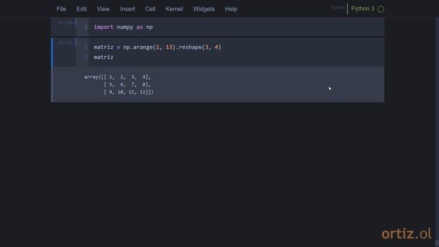 NumPy - Ejercicio 128: Convertir una Matriz en una Lista Python смотреть онлайн