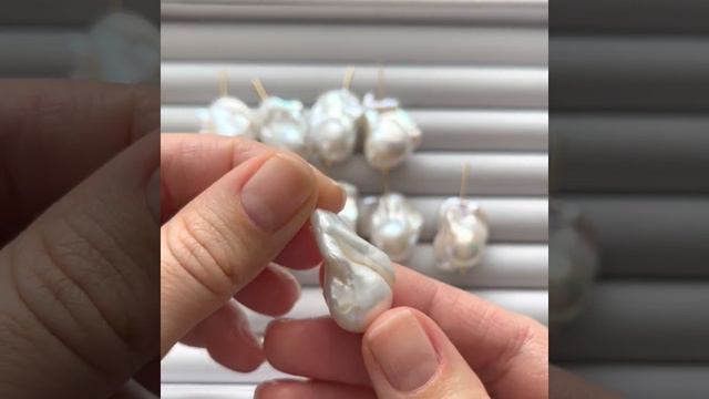 Бусина жемчуга Барокко натуральный белый смотреть онлайн