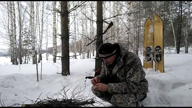 Охотничьи лыжи - сказка! День в зимнем лесу. Косачи есть! смотреть онлайн