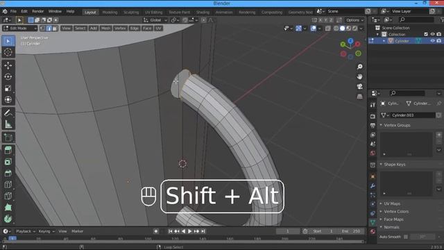 моделирование кружки в blender смотреть онлайн