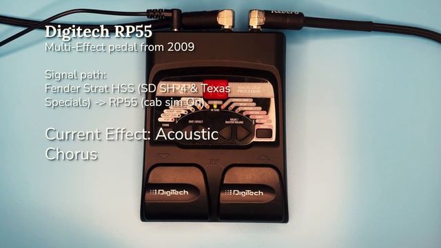 DigiTech RP55 - Multi-Effect Pedal demo - Presets 1-20 - Cab sim On - No Talking смотреть онлайн