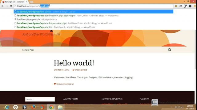 Front and back end on local host | Wordpress Urdu Class 2.6 смотреть онлайн